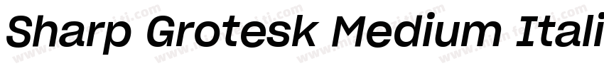 Sharp Grotesk Medium Italic 20 Regu字体转换